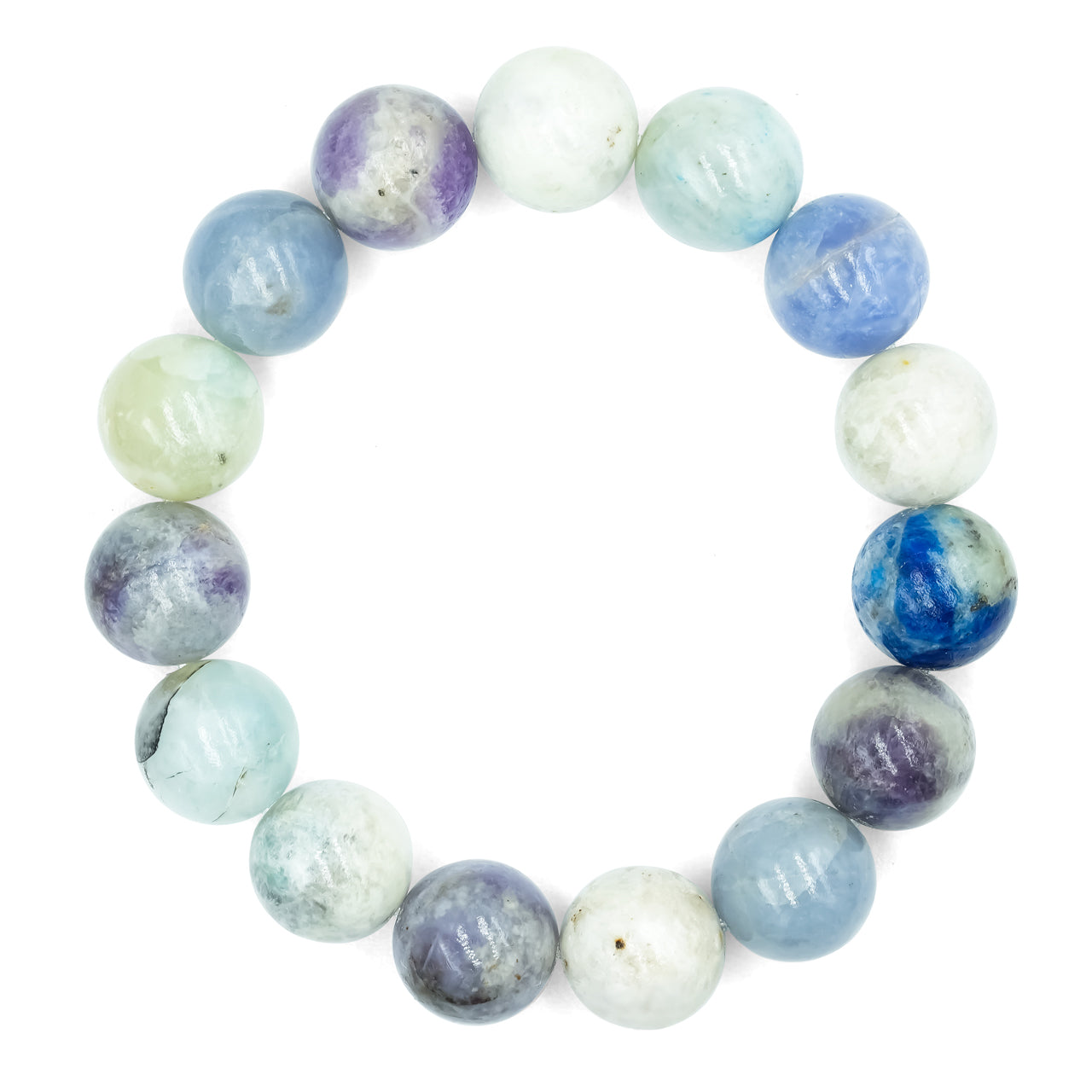 Starborn Fluorescent Hackmanite Elastic Beaded Bracelet