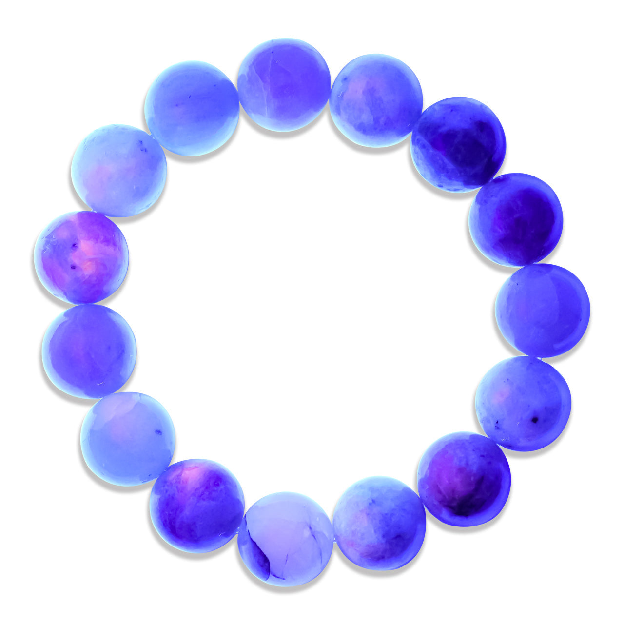 Starborn Fluorescent Hackmanite Elastic Beaded Bracelet