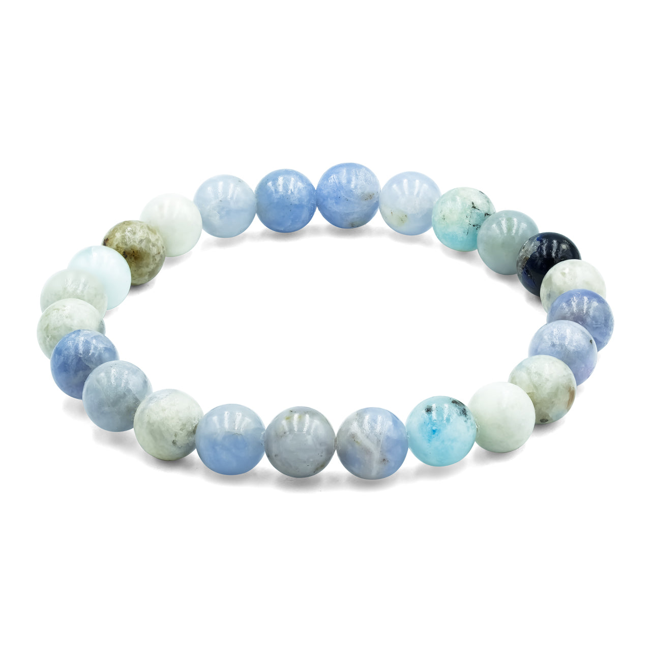Starborn Fluorescent Hackmanite Elastic Beaded Bracelet