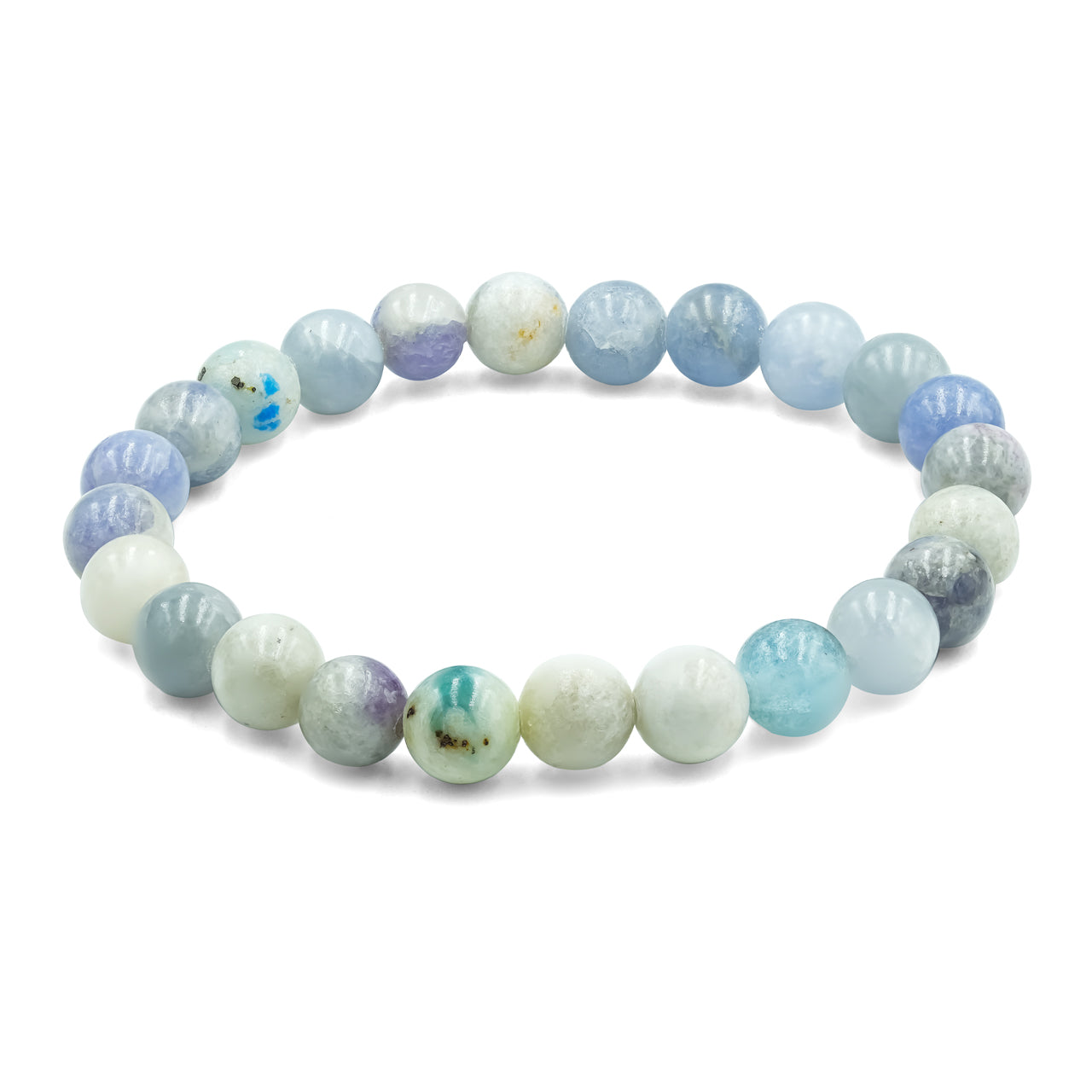 Starborn Fluorescent Hackmanite Elastic Beaded Bracelet