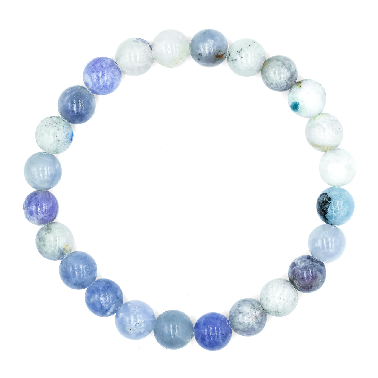 Starborn Fluorescent Hackmanite Elastic Beaded Bracelet