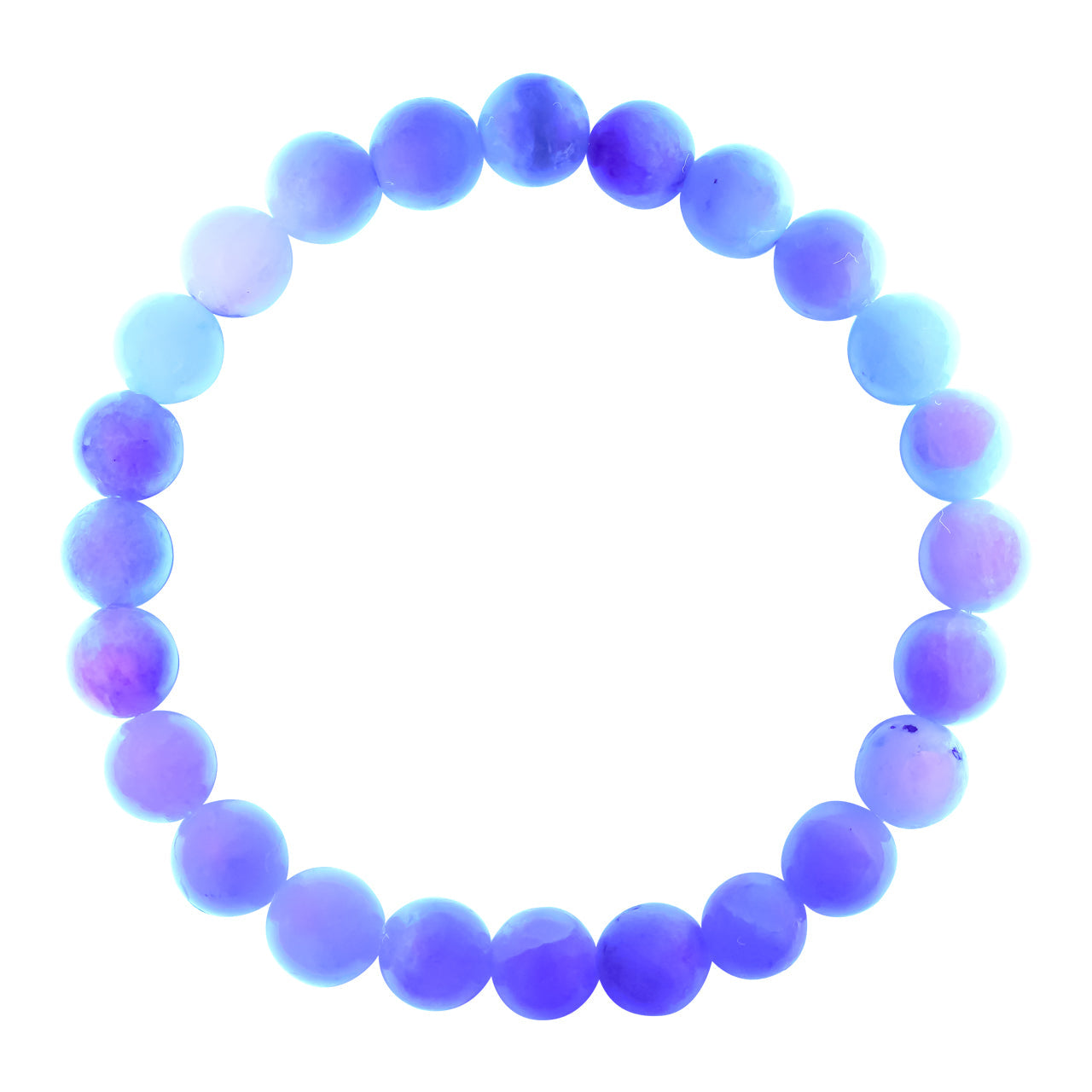 Starborn Fluorescent Hackmanite Elastic Beaded Bracelet
