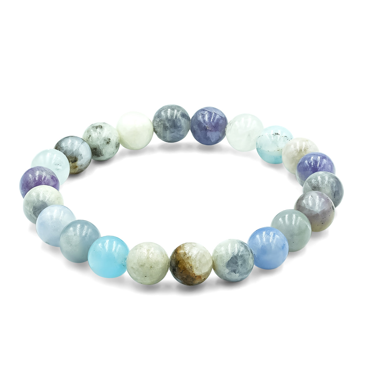 Starborn Fluorescent Hackmanite Elastic Beaded Bracelet