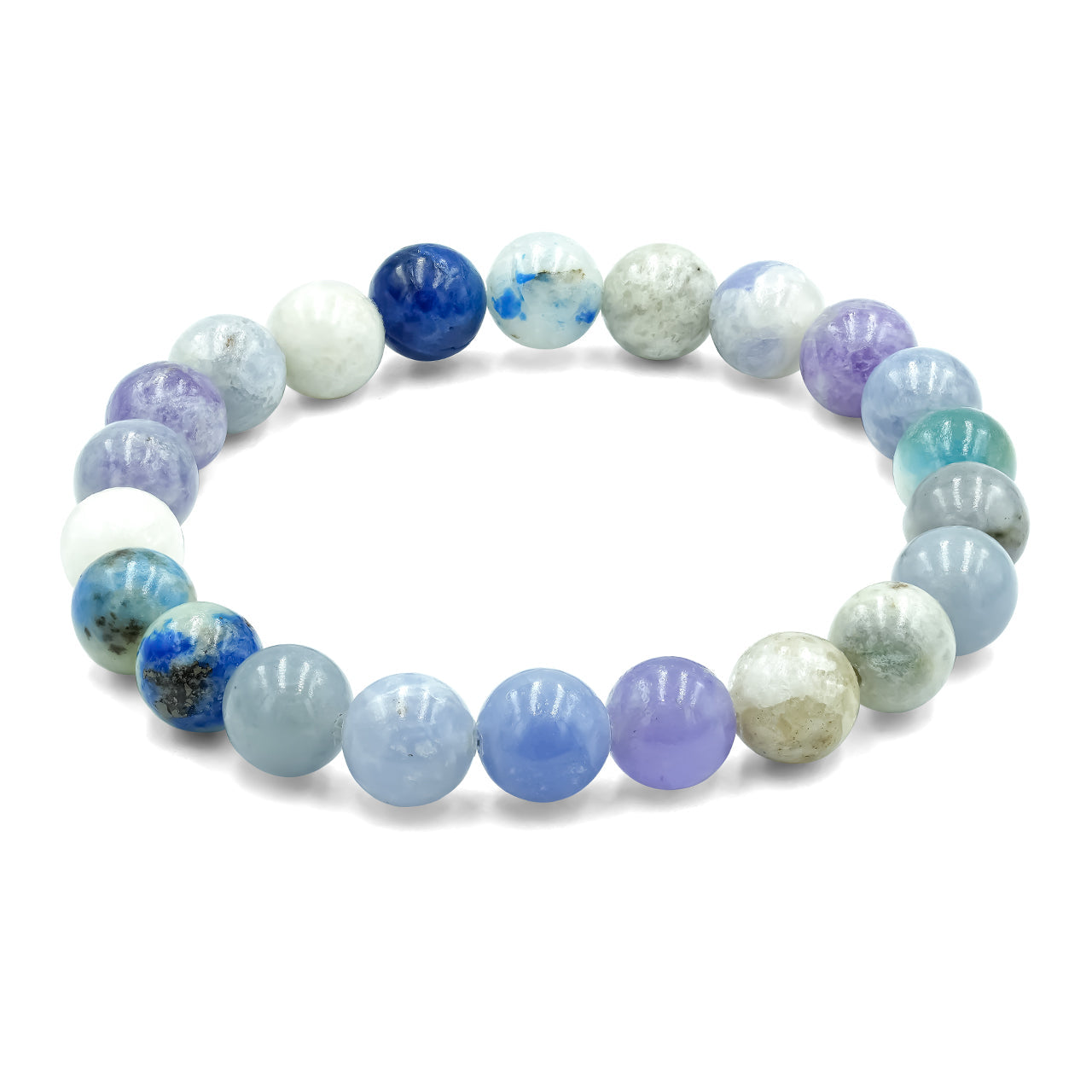 Starborn Fluorescent Hackmanite Elastic Beaded Bracelet