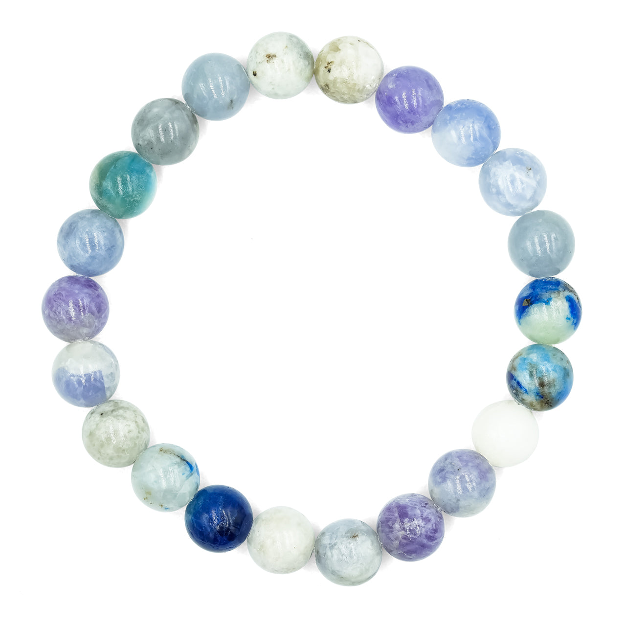 Starborn Fluorescent Hackmanite Elastic Beaded Bracelet