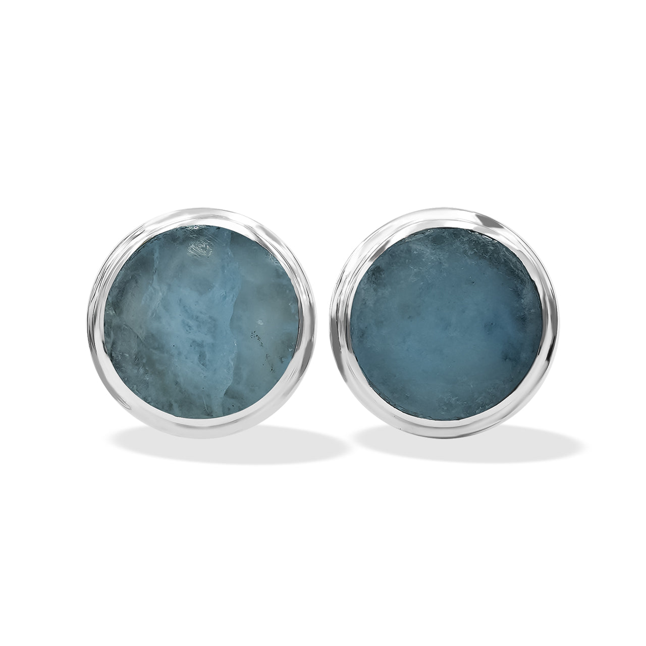 Starborn Fluorescent Hackmanite Post Earrings in Sterling Silver