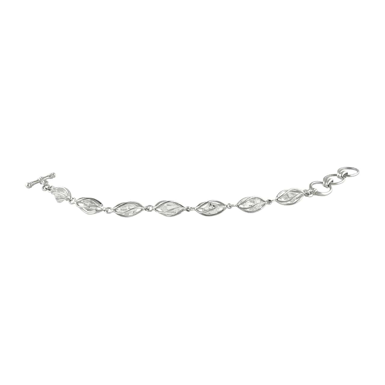 Starborn Herkimer Diamond Quartz Crystal Bracelet in Sterling Silver
