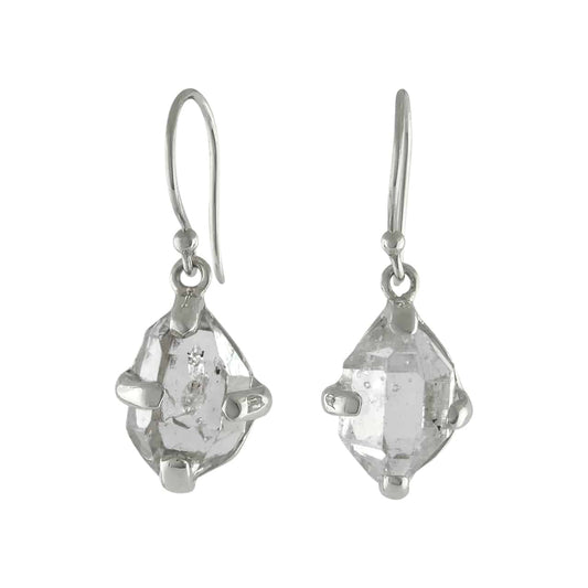 Starborn Herkimer Diamond Earrings in Sterling Silver