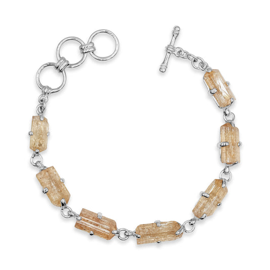 Starborn Imperial Topaz Crystal Prong Set Bracelet in Sterling Silver