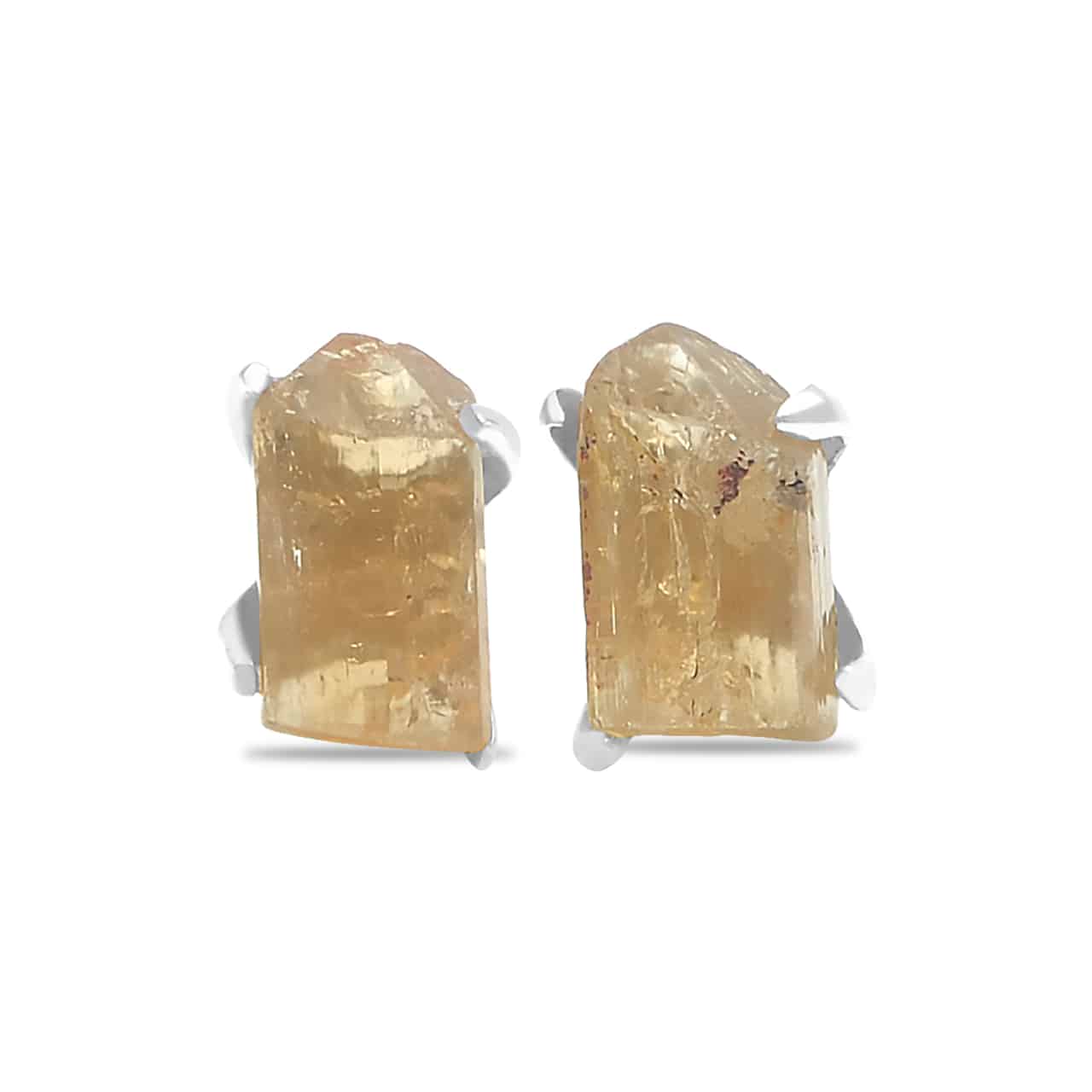Starborn Imperial Topaz Crystal Post Earrings in Sterling Silver