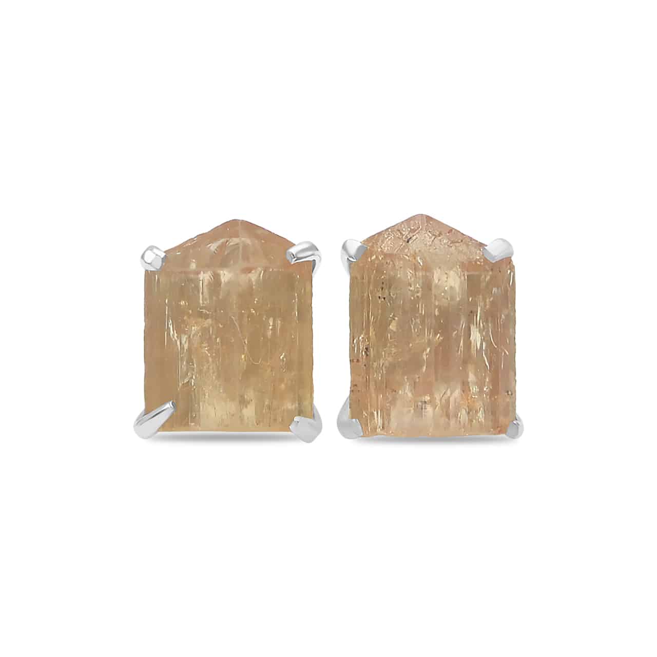 Starborn Imperial Topaz Crystal Post Earrings in Sterling Silver