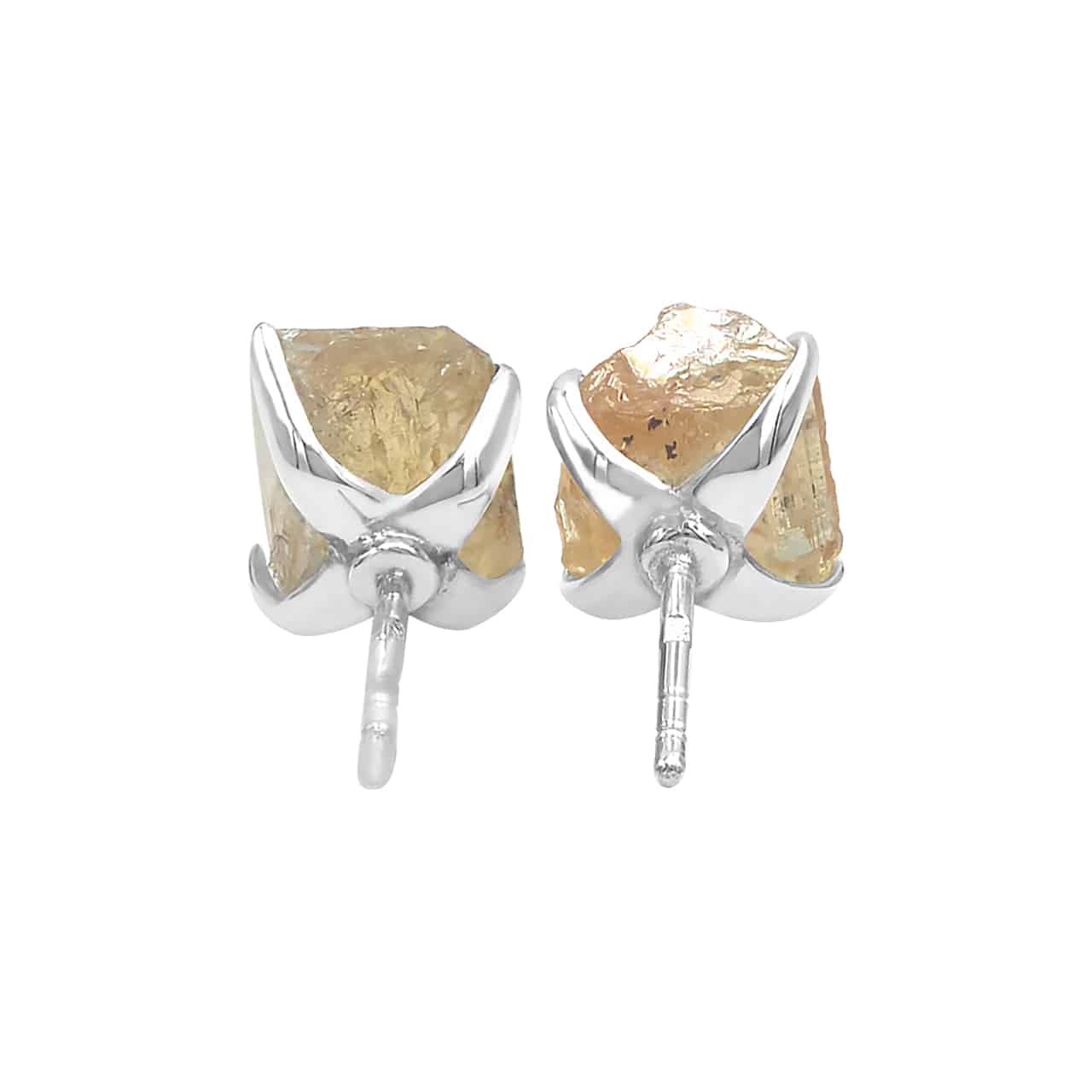 Starborn Imperial Topaz Crystal Post Earrings in Sterling Silver