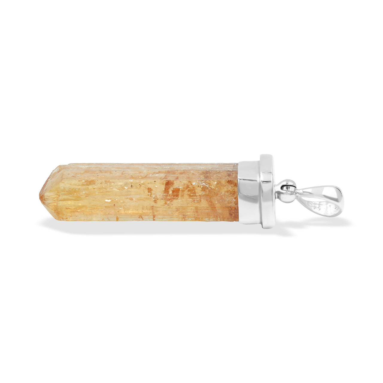 Starborn Imperial Topaz Crystal Cap Set Pendant in Sterling Silver Large