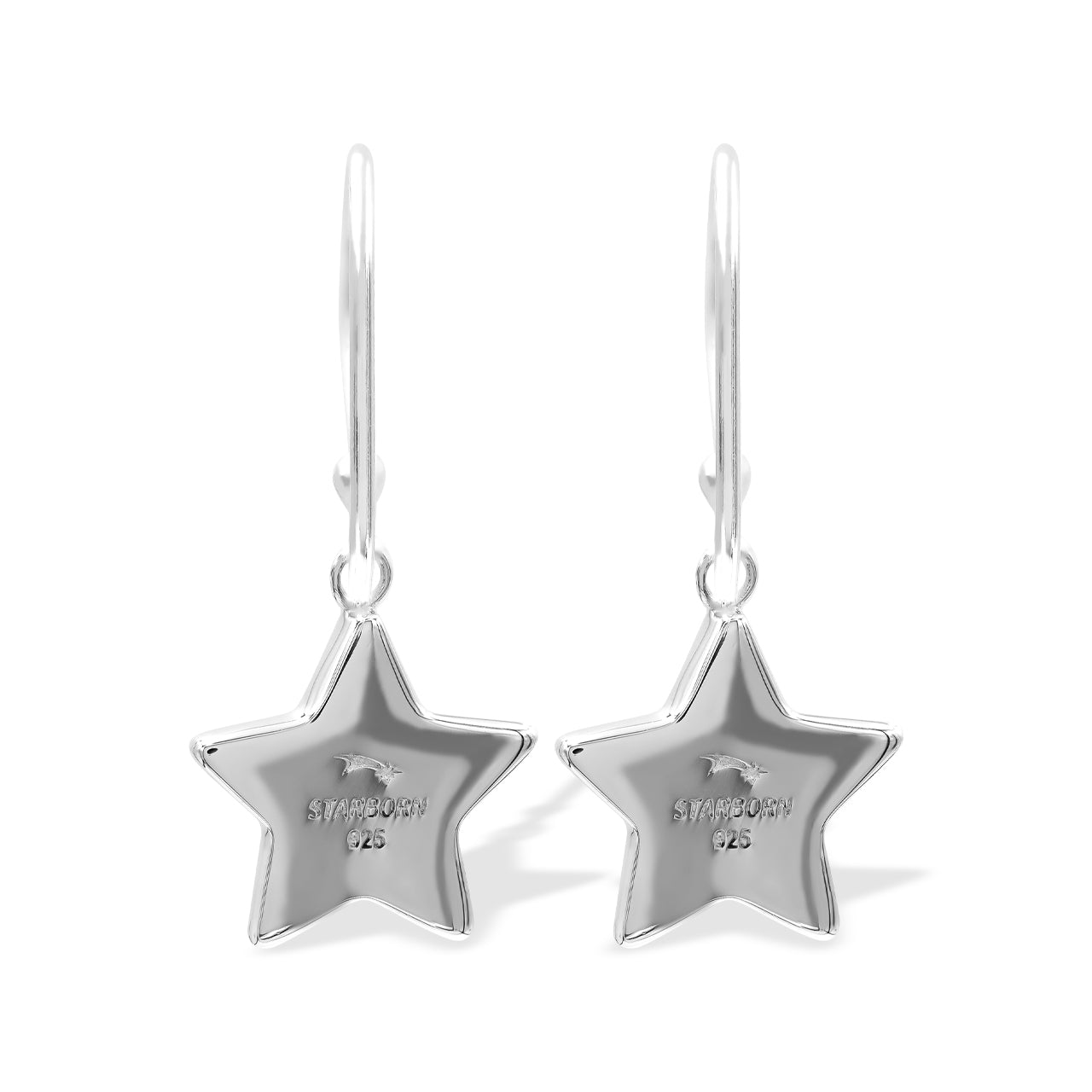 Starborn Lapis Lazuli Star Dangle Earrings in Sterling Silver