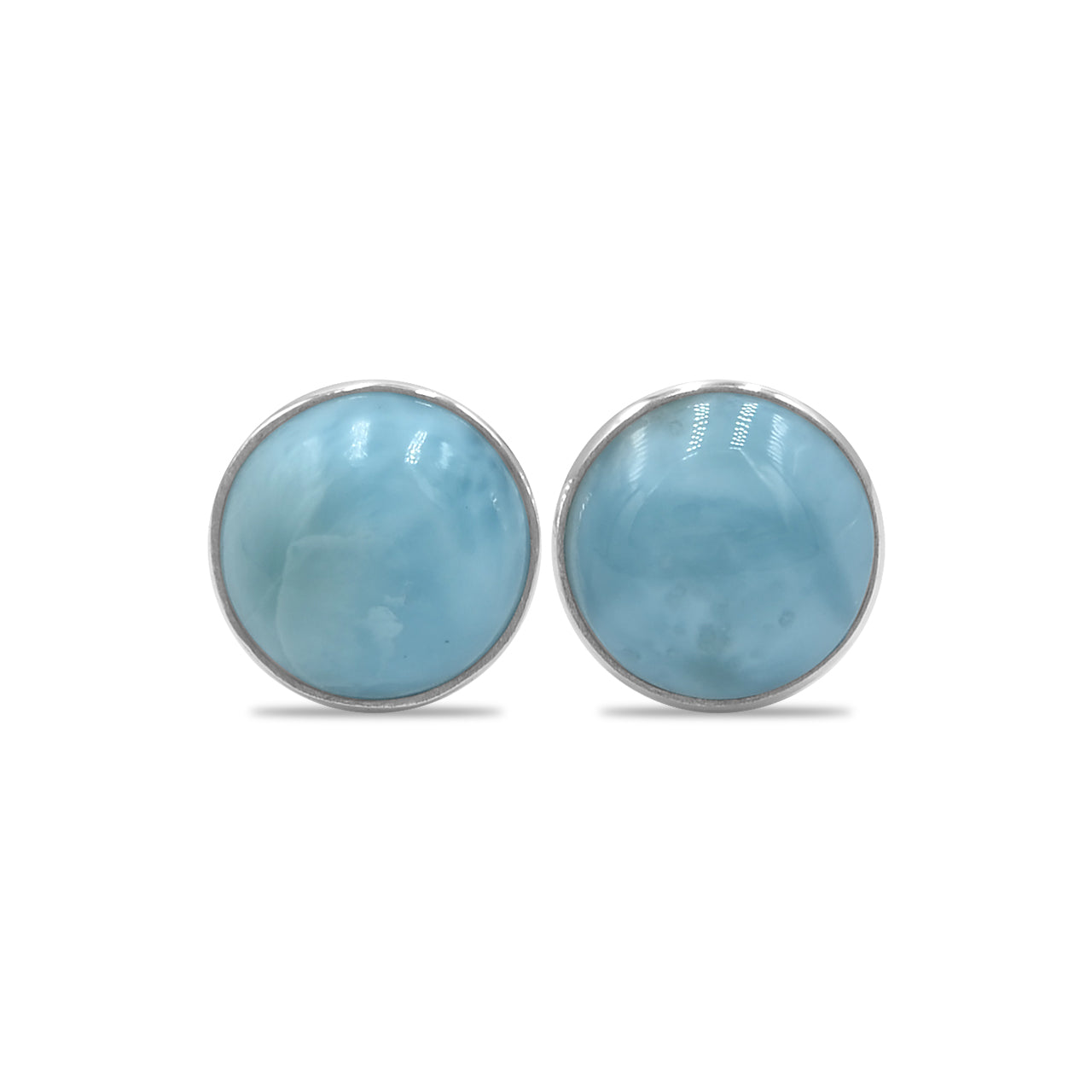 Starborn Larimar Post Style Earrings in Sterling Silver