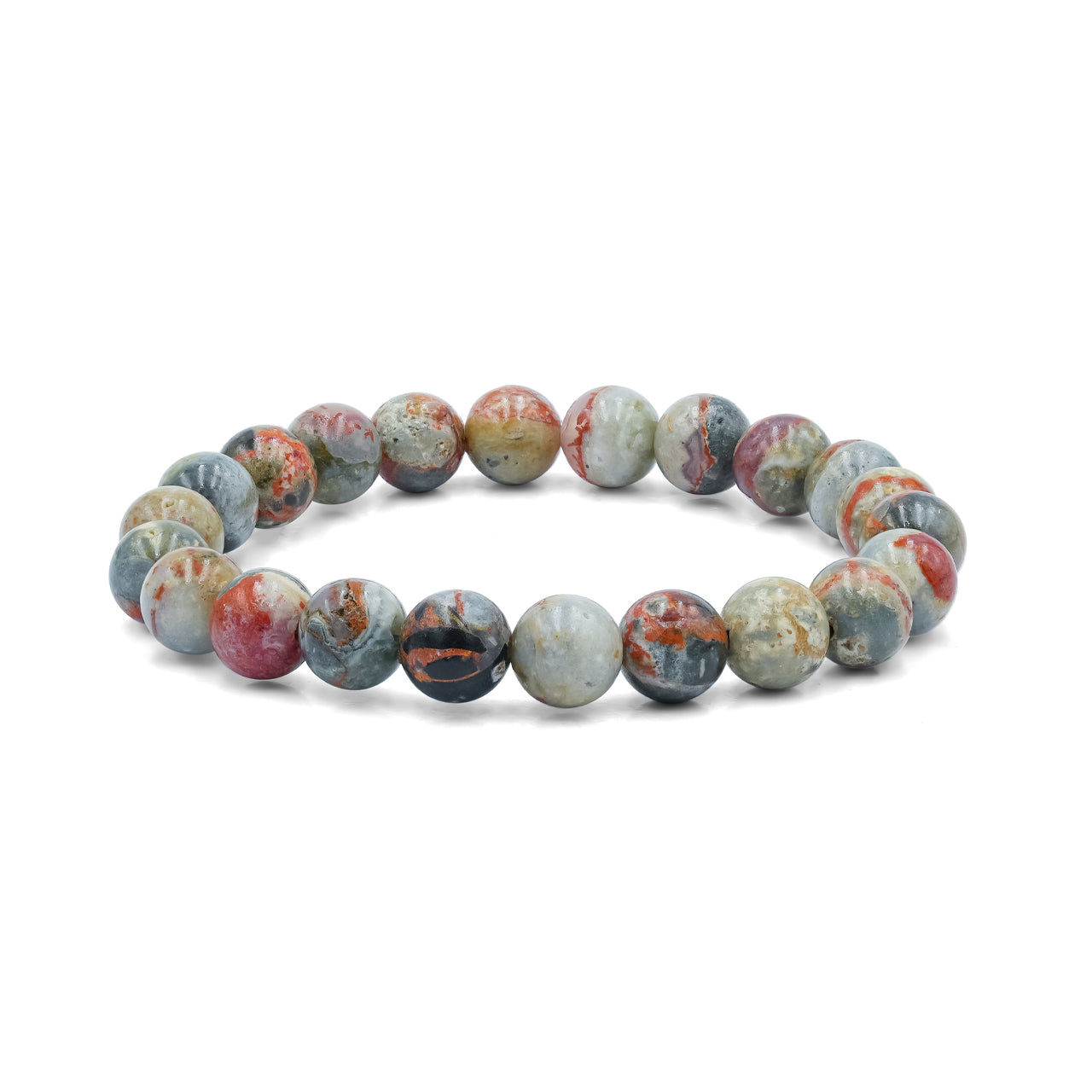 Starborn Magma Chalcedony Elastic Beaded Bracelet
