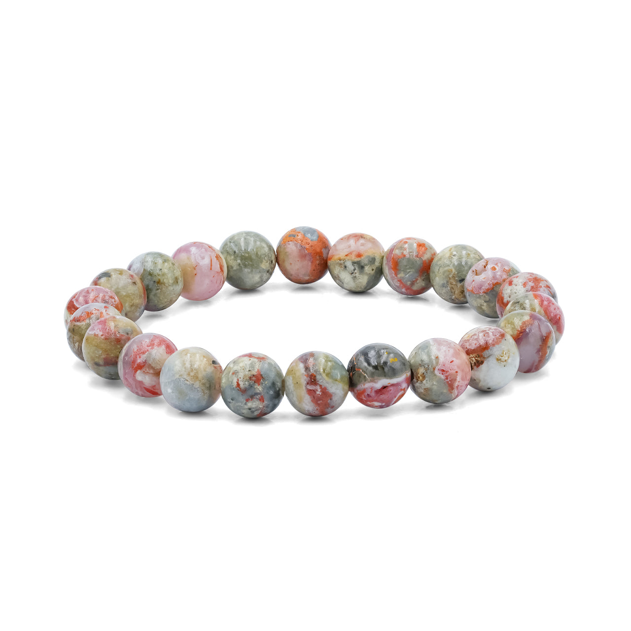 Starborn Magma Chalcedony Elastic Beaded Bracelet