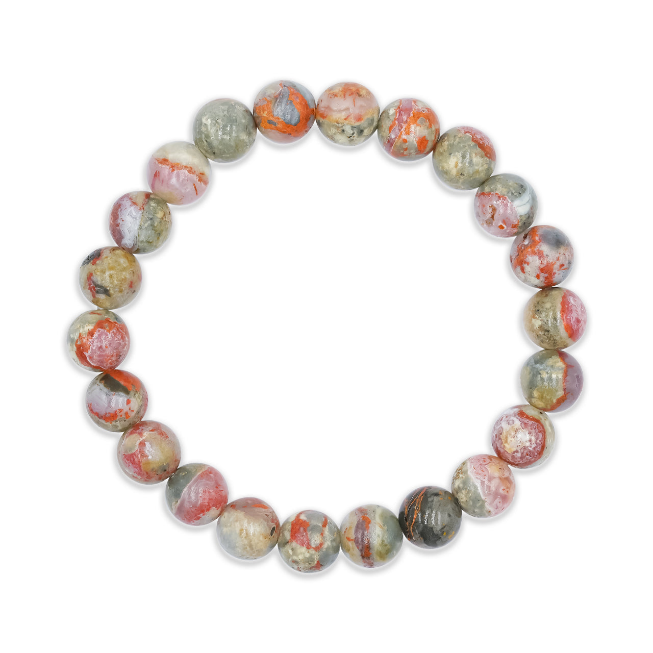 Starborn Magma Chalcedony Elastic Beaded Bracelet