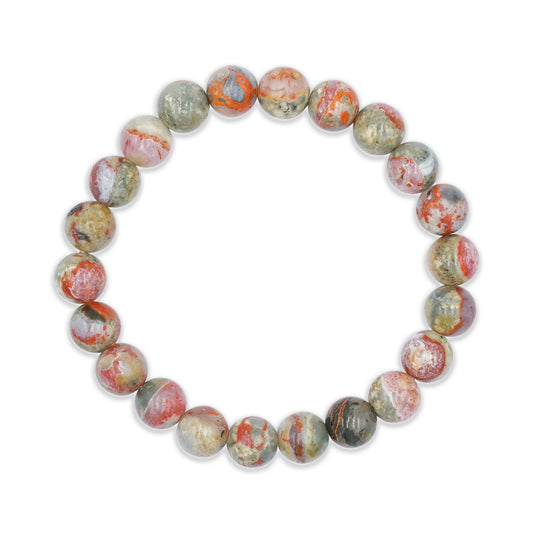 Starborn Magma Chalcedony Elastic Beaded Bracelet
