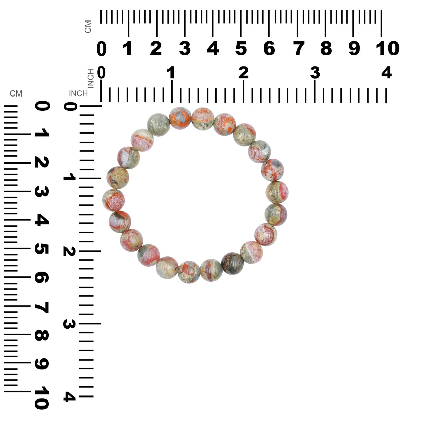 Starborn Magma Chalcedony Elastic Beaded Bracelet
