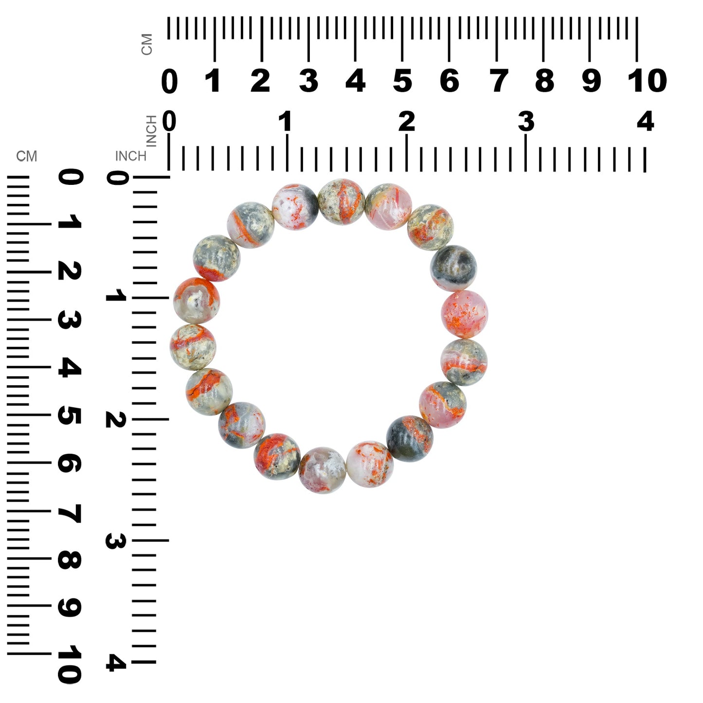 Starborn Magma Chalcedony Elastic Beaded Bracelet