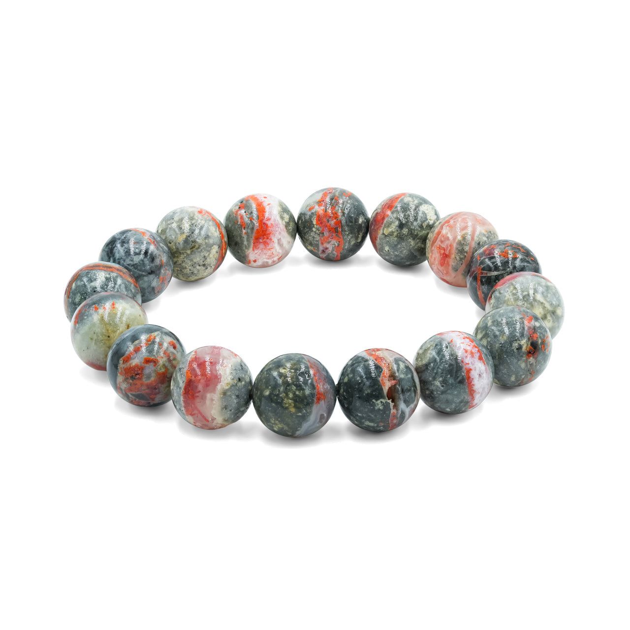 Starborn Magma Chalcedony Elastic Beaded Bracelet