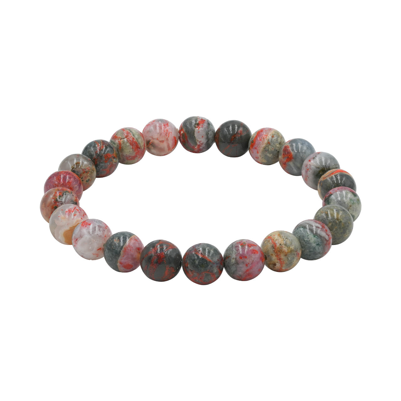 Starborn Magma Chalcedony Elastic Beaded Bracelet