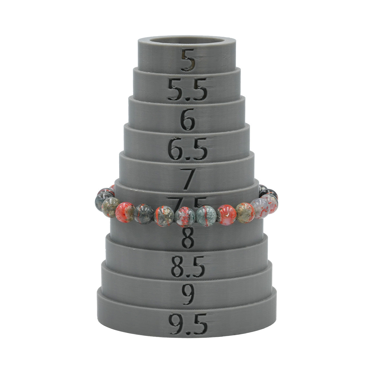 Starborn Magma Chalcedony Elastic Beaded Bracelet