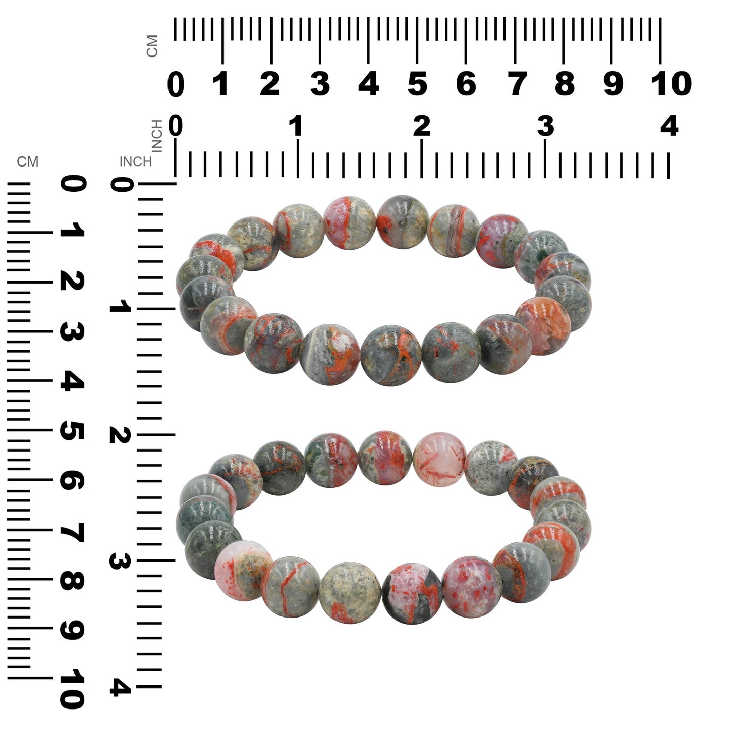 Starborn Magma Chalcedony Elastic Beaded Bracelet