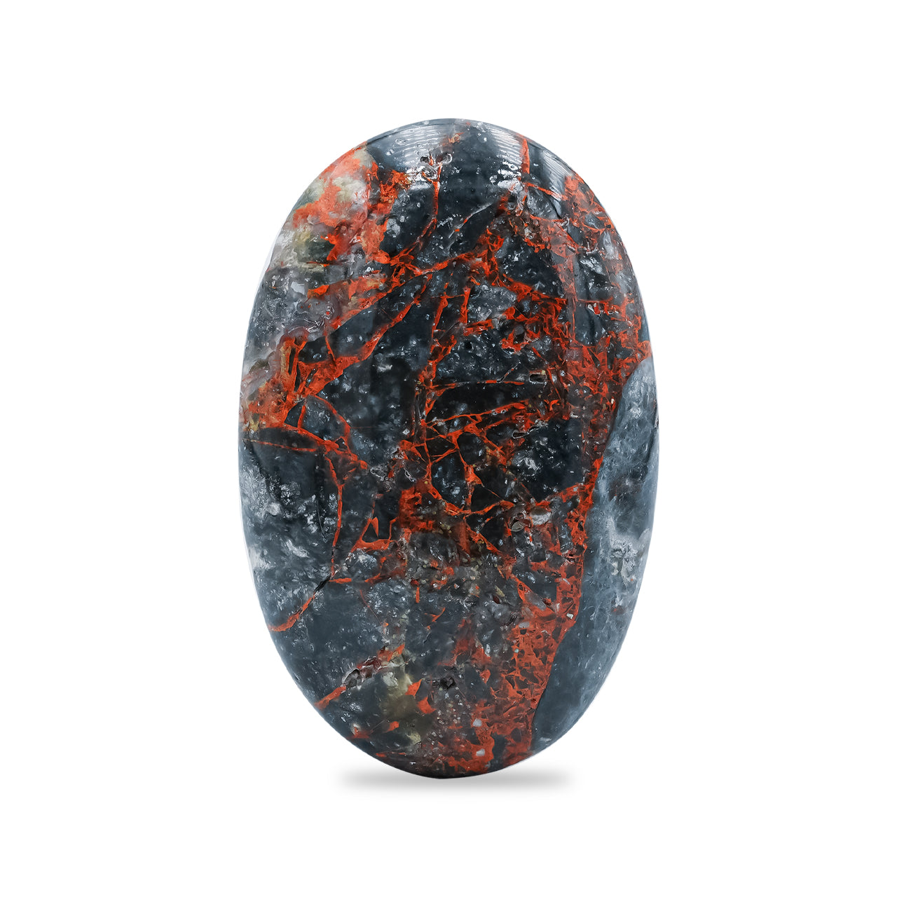 Starborn Polished Magma Chalcedony Polished Oval Palm Stone - 1 Piece