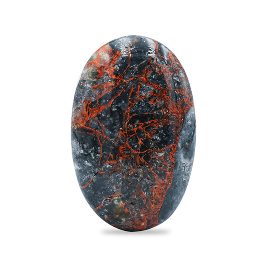 Starborn Polished Magma Chalcedony Polished Oval Palm Stone - 1 Piece
