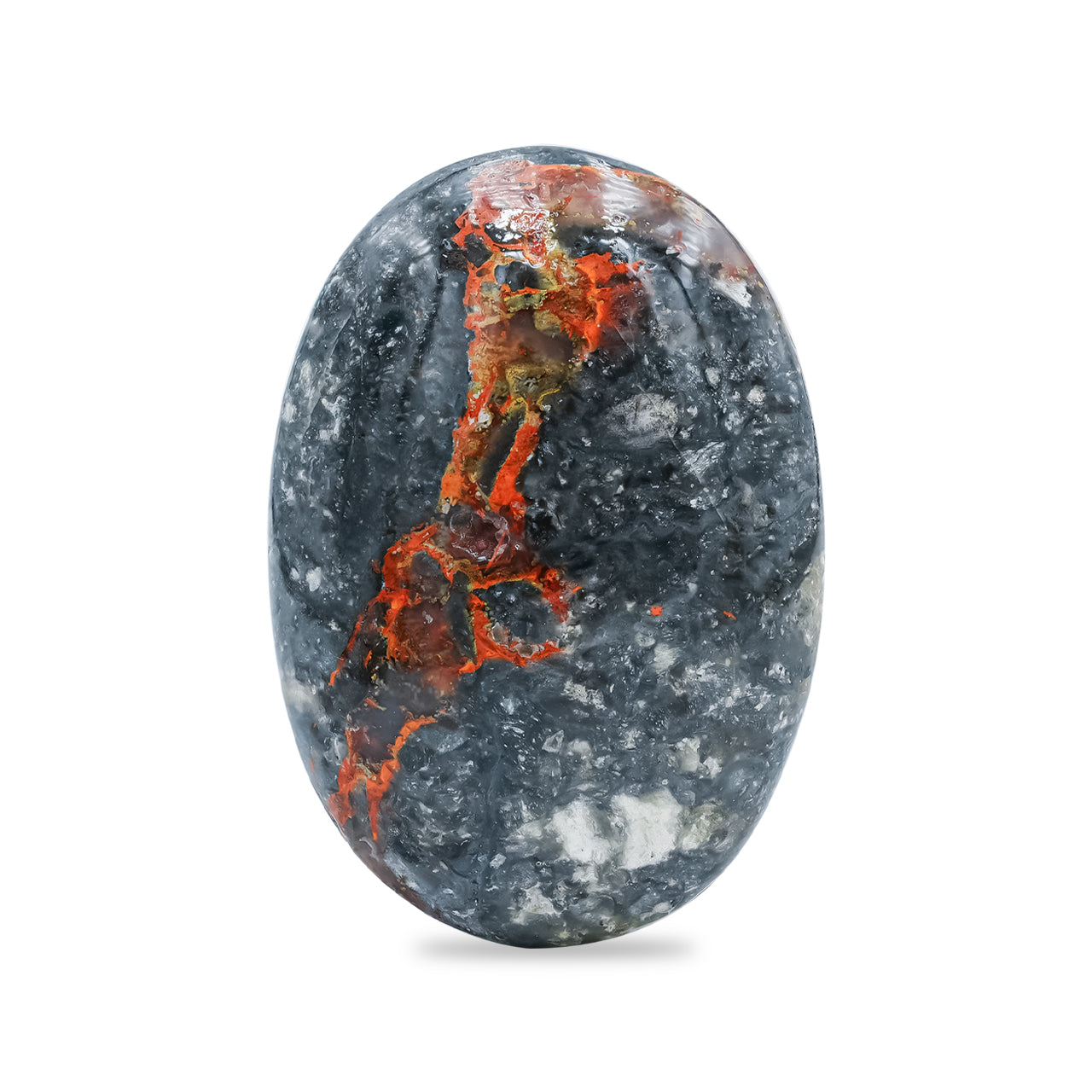 Starborn Polished Magma Chalcedony Polished Oval Palm Stone - 1 Piece