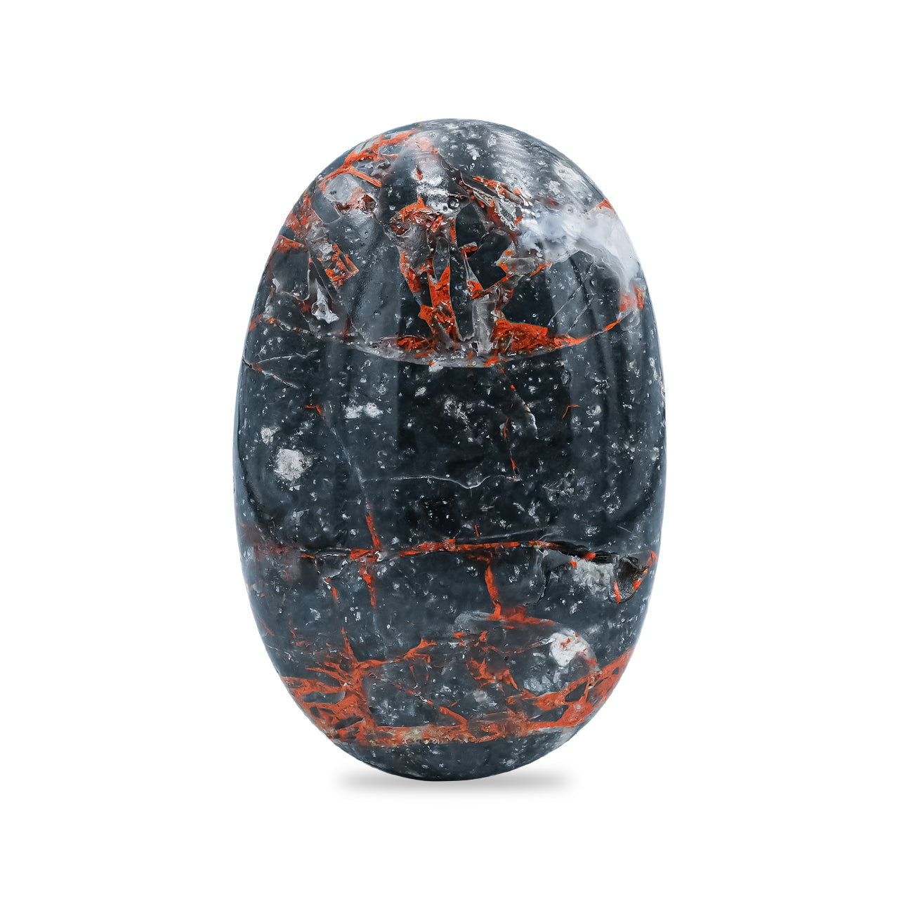 Starborn Polished Magma Chalcedony Polished Oval Palm Stone - 1 Piece