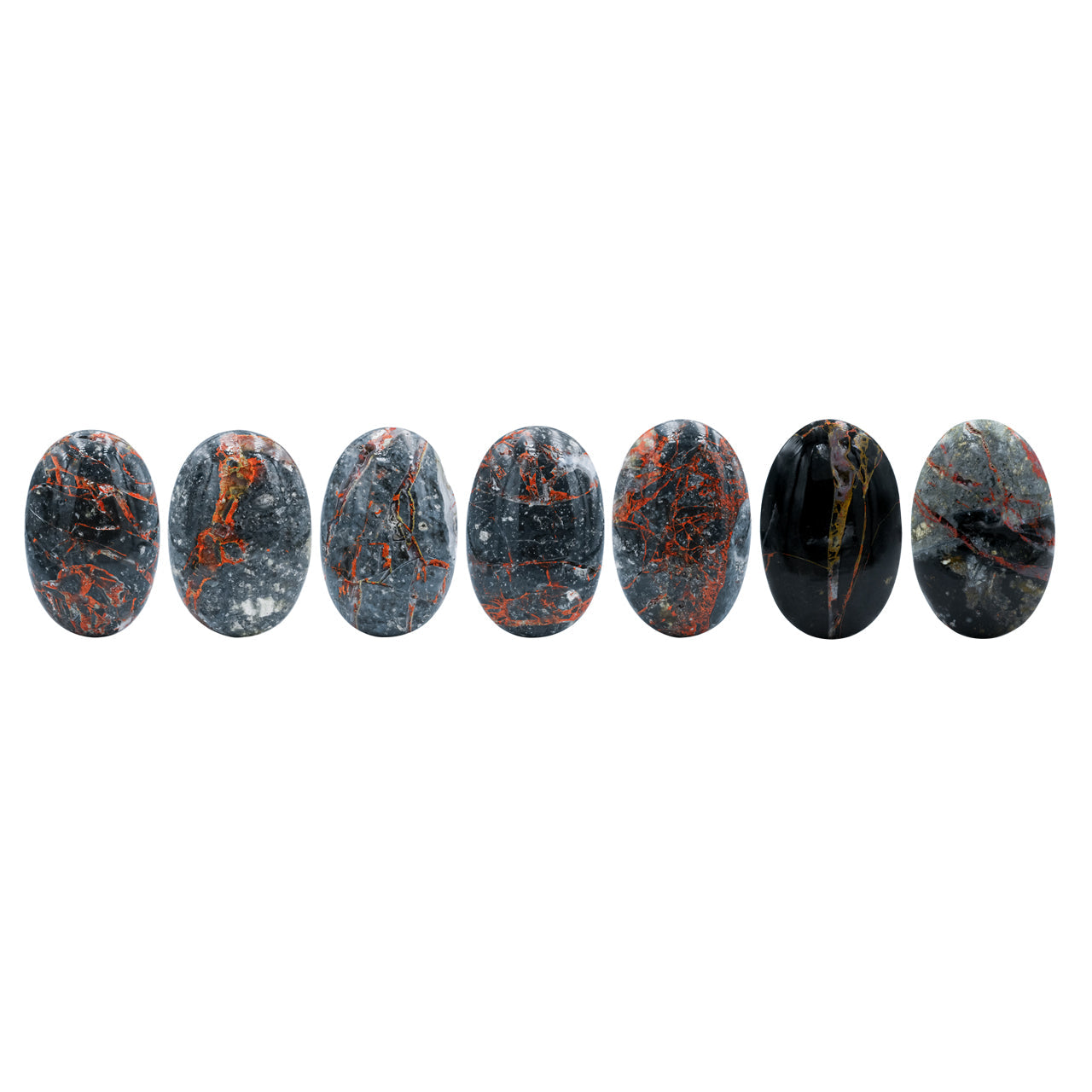 Starborn Polished Magma Chalcedony Polished Oval Palm Stone - 1 Piece