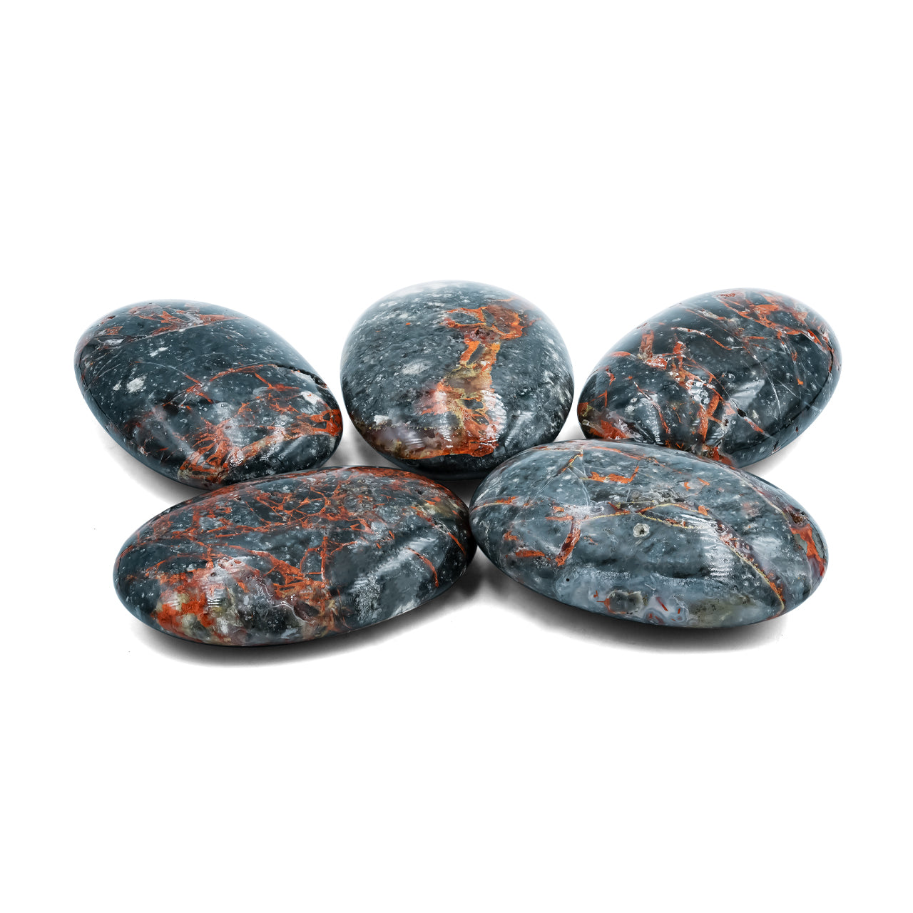 Starborn Polished Magma Chalcedony Polished Oval Palm Stone - 1 Piece