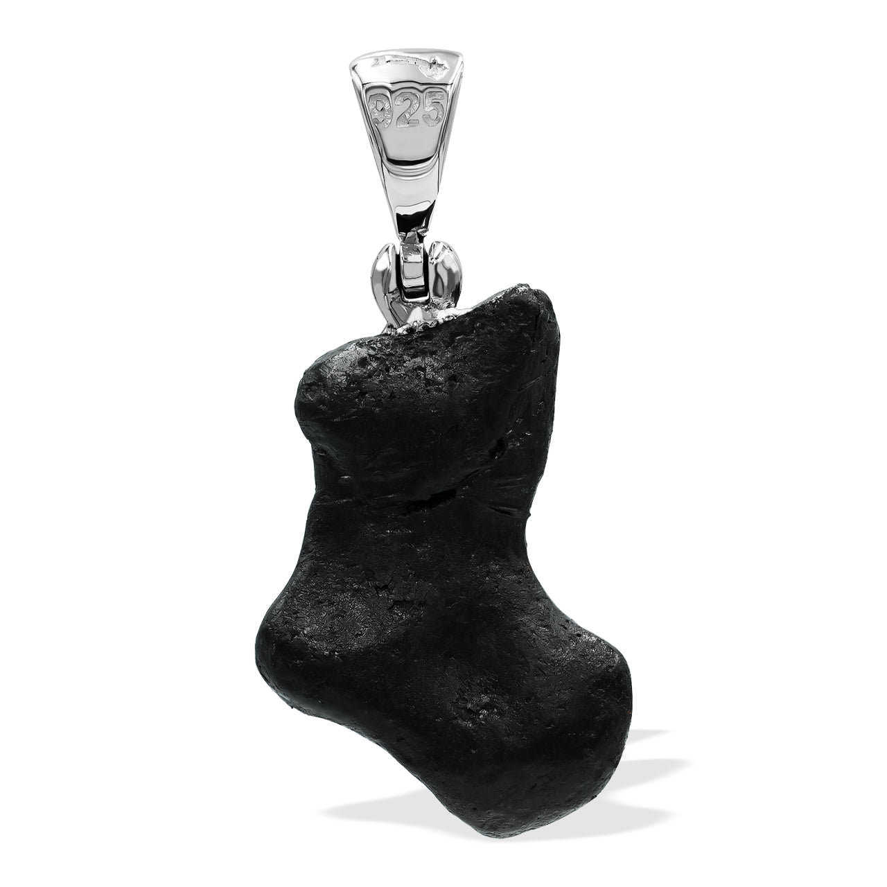 Starborn Agoudal Iron Meteorite Nugget Pendant in Sterling Silver