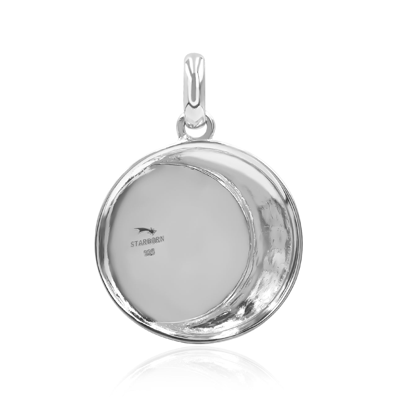 Starborn Campo Del Cielo Meteorite Moon Phases Pendant in Sterling Silver
