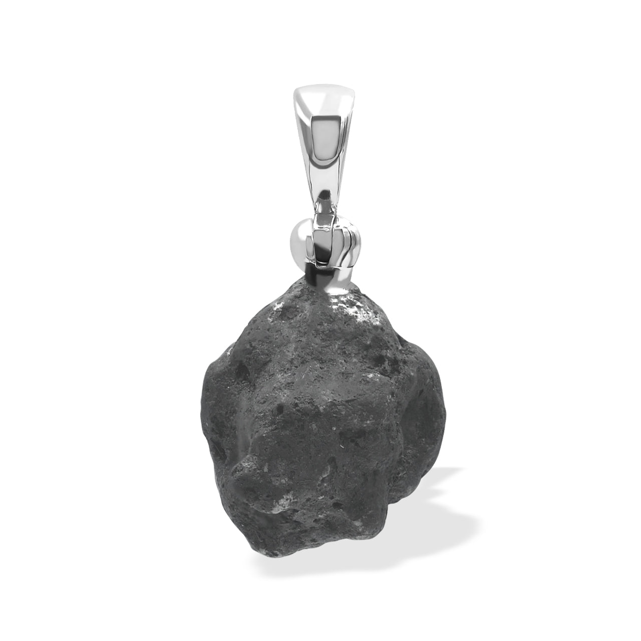 Starborn Sikhote Alin Meteorite Nugget Pendant in Sterling Silver