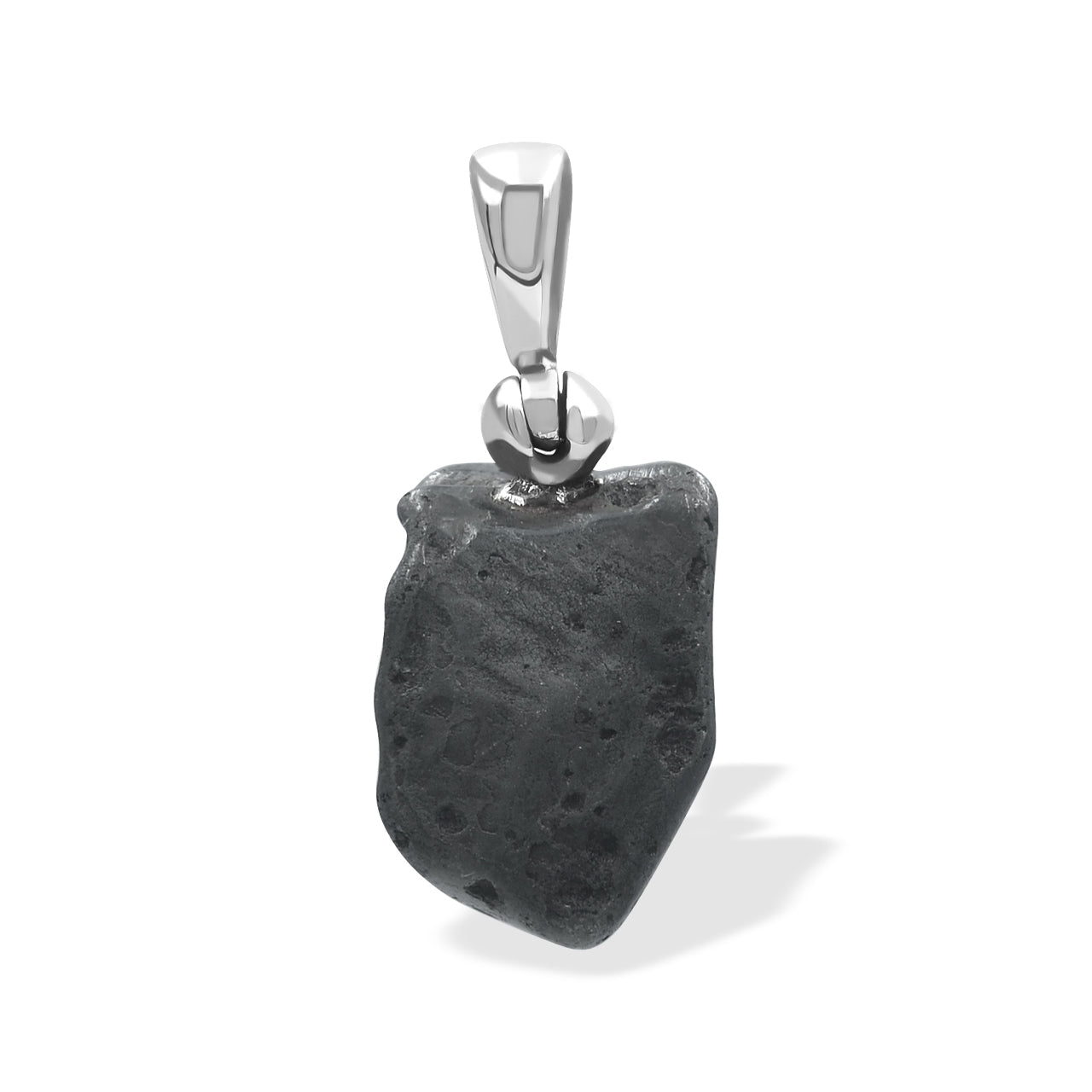 Starborn Sikhote Alin Meteorite Nugget Pendant in Sterling Silver