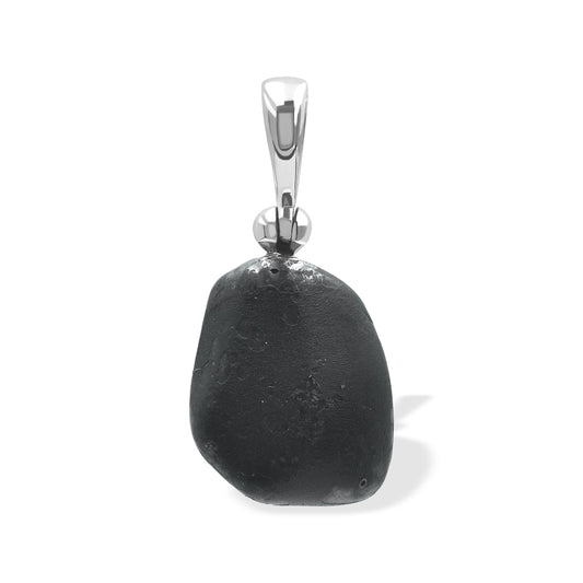 Starborn Sikhote Alin Meteorite Nugget Pendant in Sterling Silver