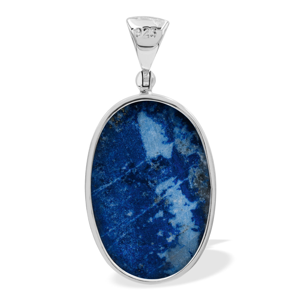 Starborn Lapis Lazuli with Blue Topaz Pendant in Sterling Silver