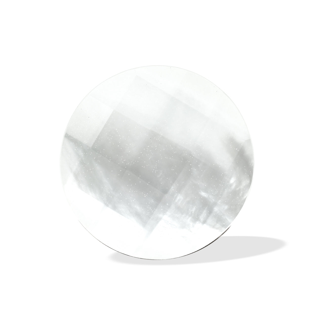 Starborn Faceted Mother of Pearl Doublet Round Cabochon 20 mm - 1 piece