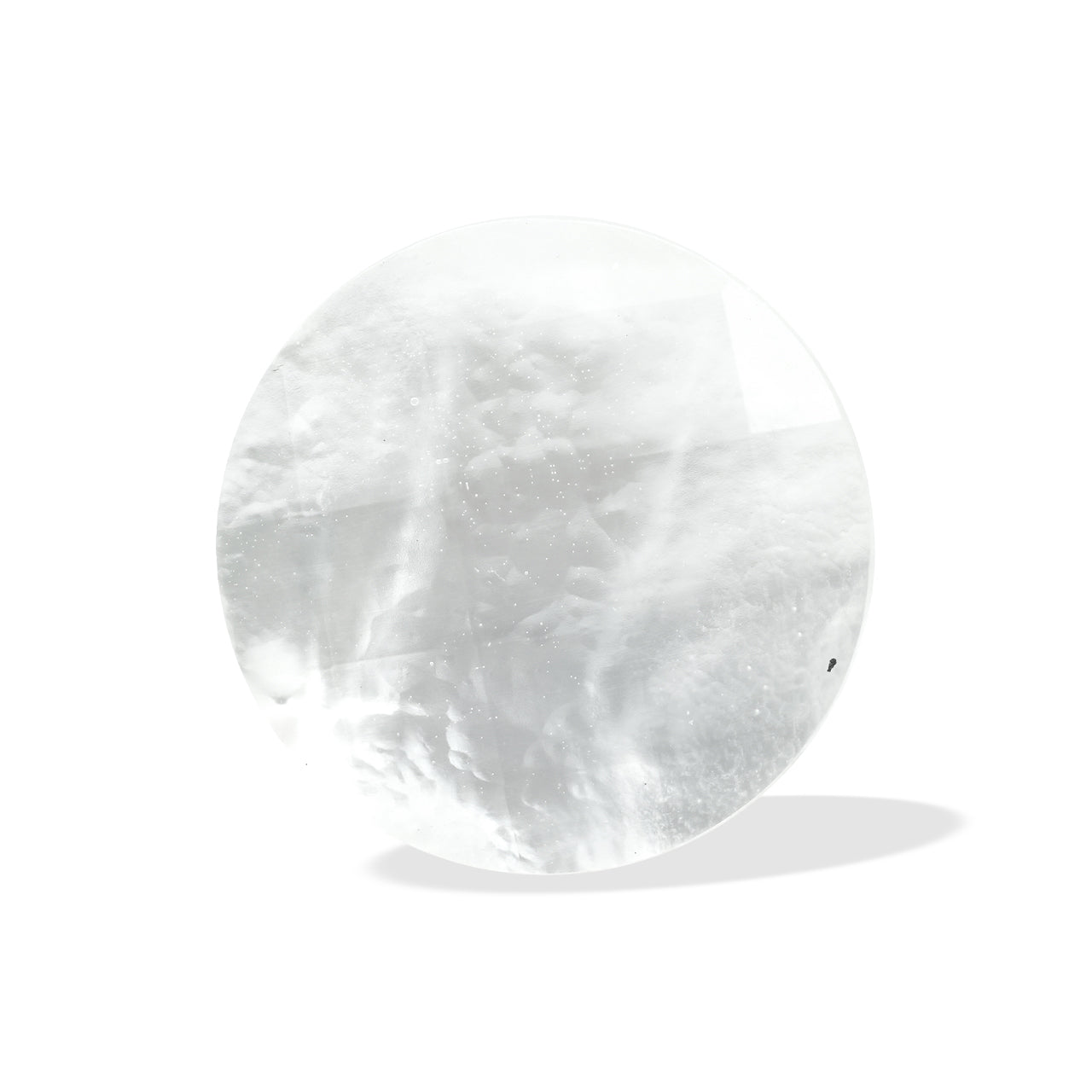 Starborn Faceted Mother of Pearl Doublet Round Cabochon 20 mm - 1 piece