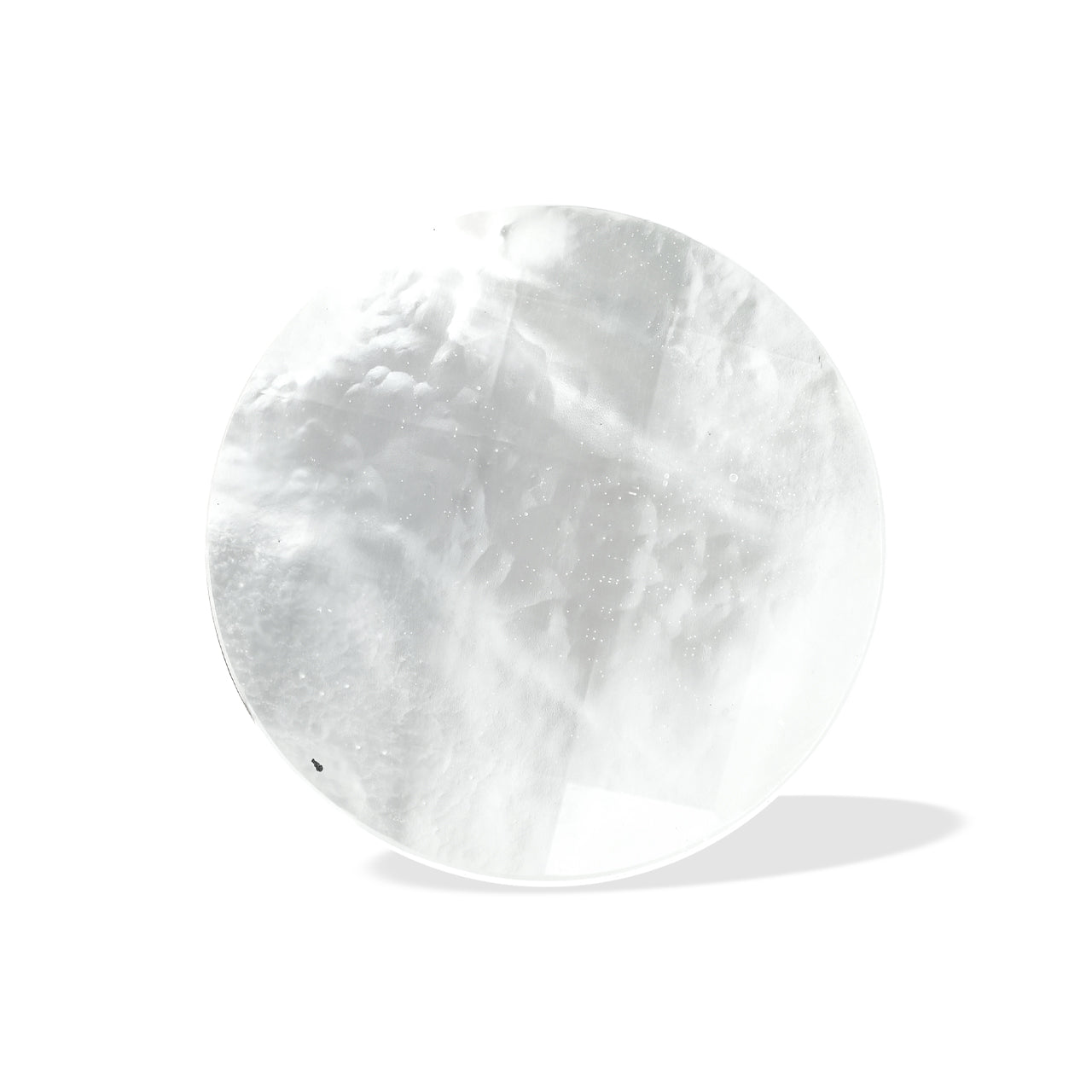 Starborn Faceted Mother of Pearl Doublet Round Cabochon 20 mm - 1 piece