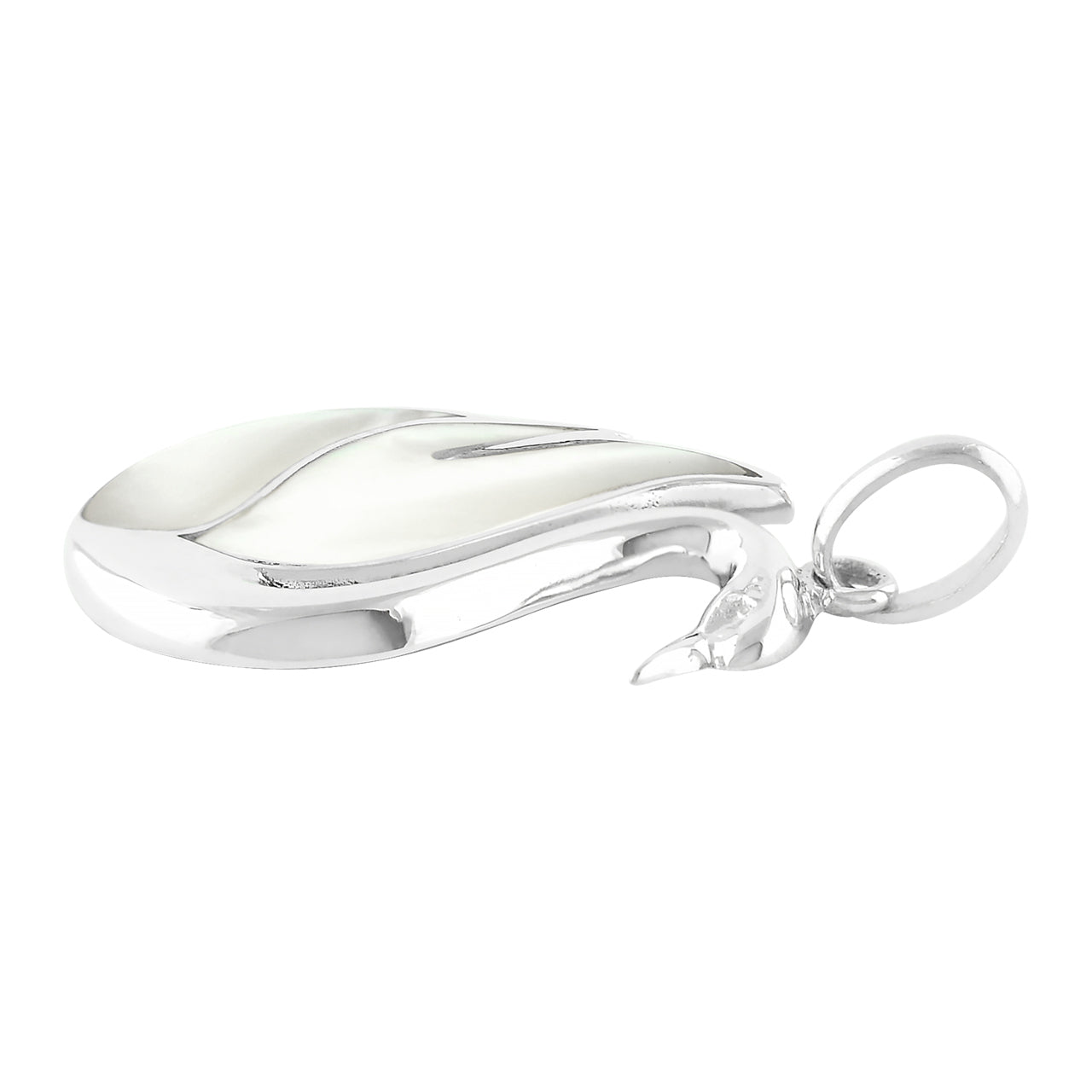 Starborn Mother of Pearl Swan Pendant in Sterling Silver
