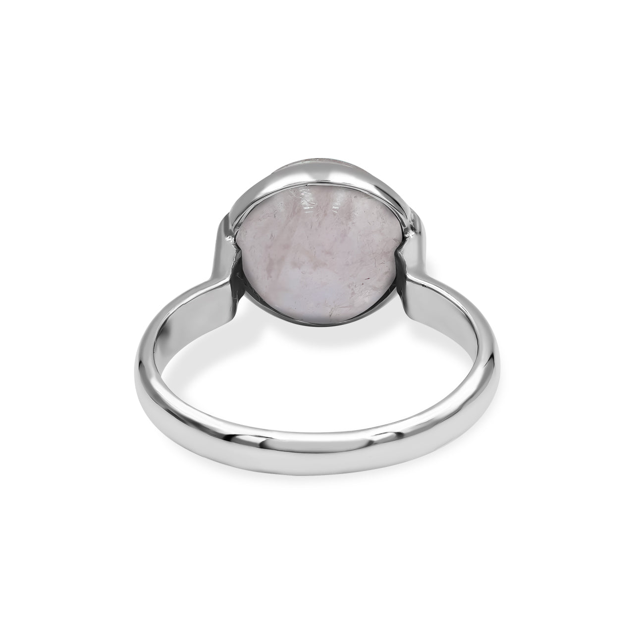 Starborn Morganite Sphere Ring in Sterling Silver