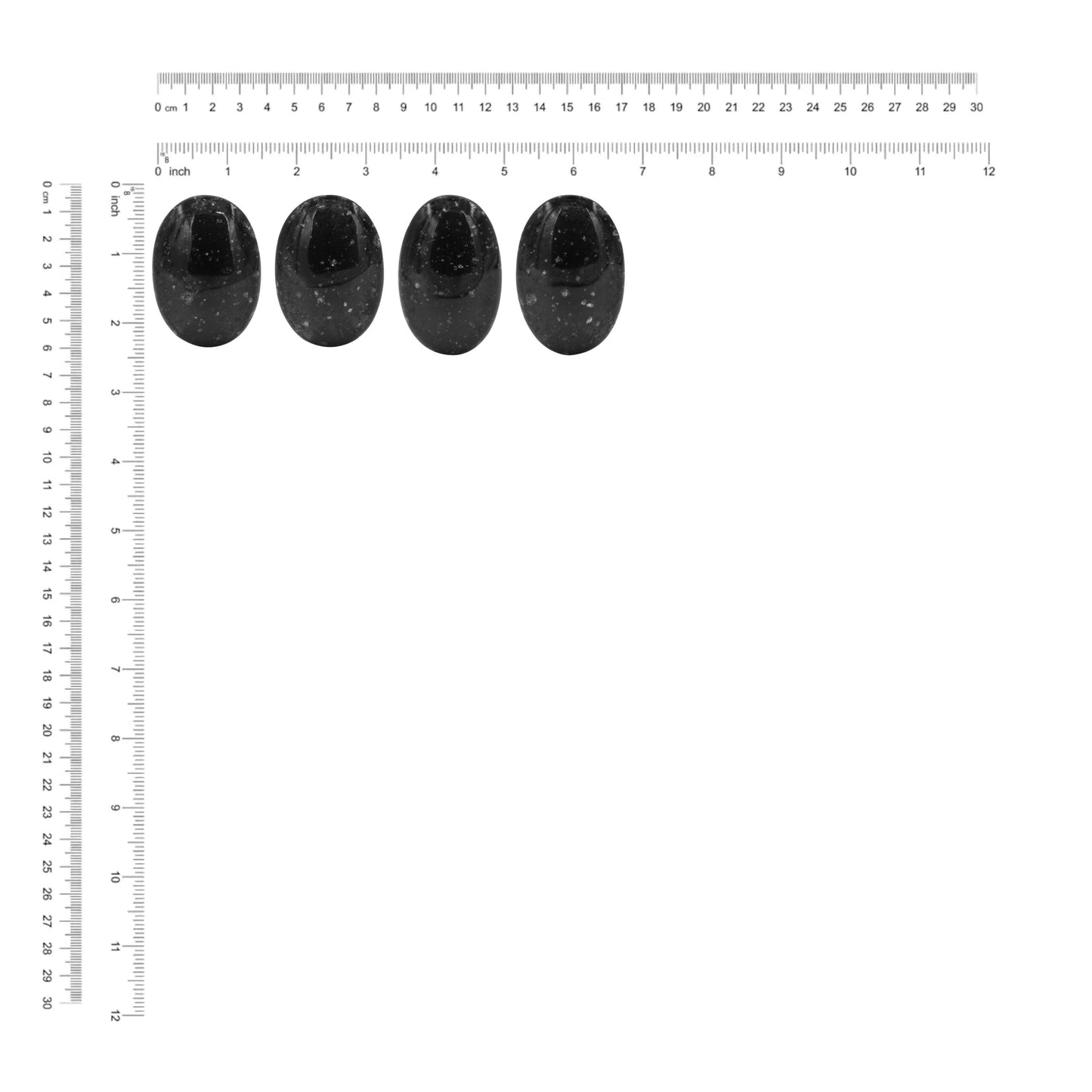 Starborn Galaxy Obsidian Polished Oval Palm Stone - Medium (1 Piece)
