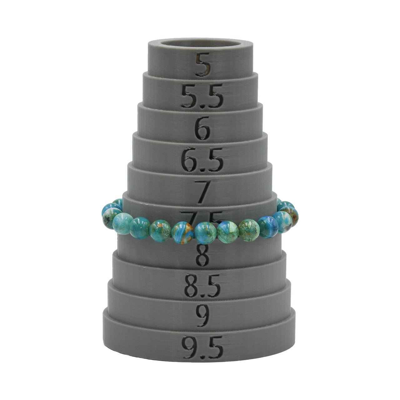 Starborn Peruvian Blue Opal Elastic Beaded Bracelet