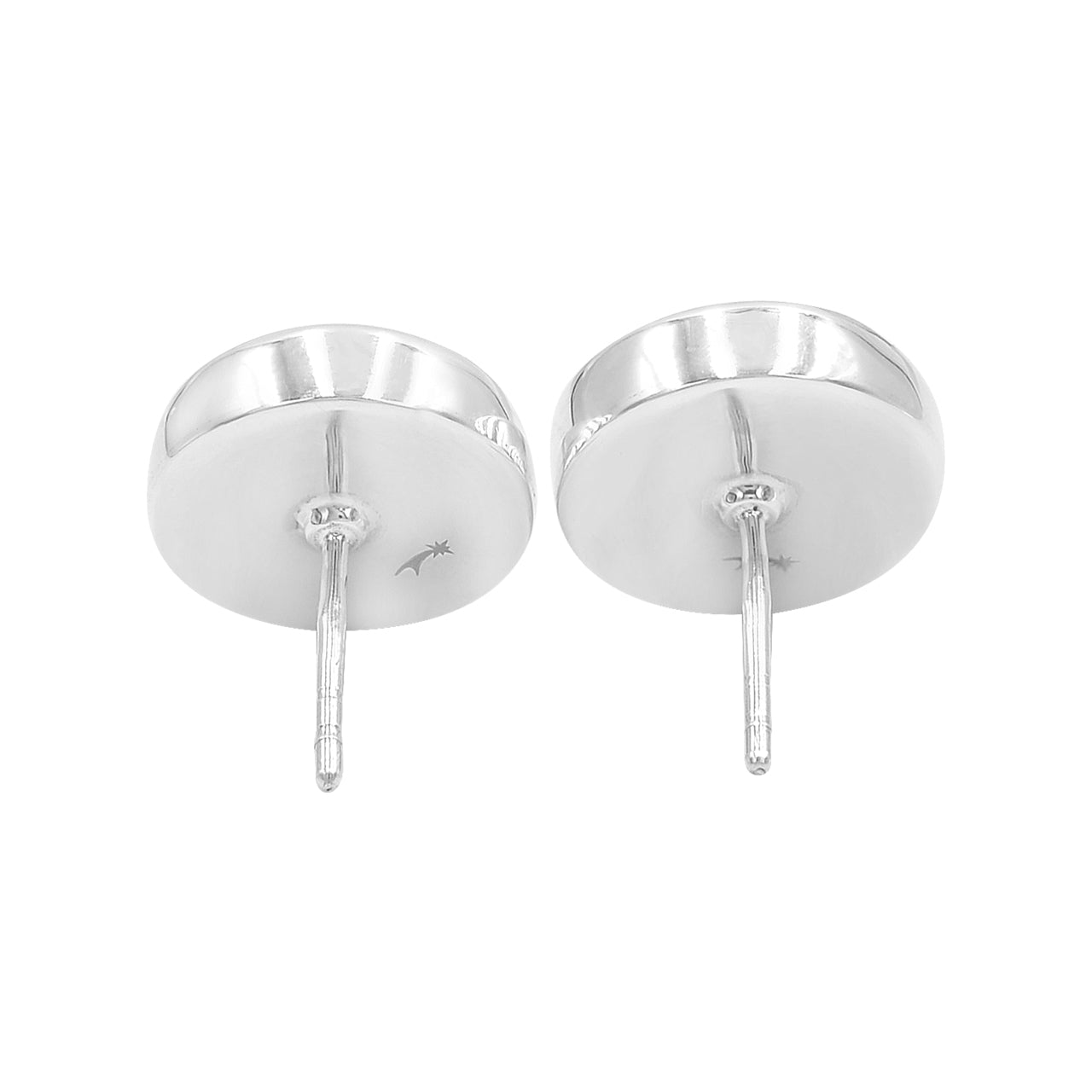 Starborn Peruvian Blue Opal 12mm Post Style Earrings in Sterling Silver