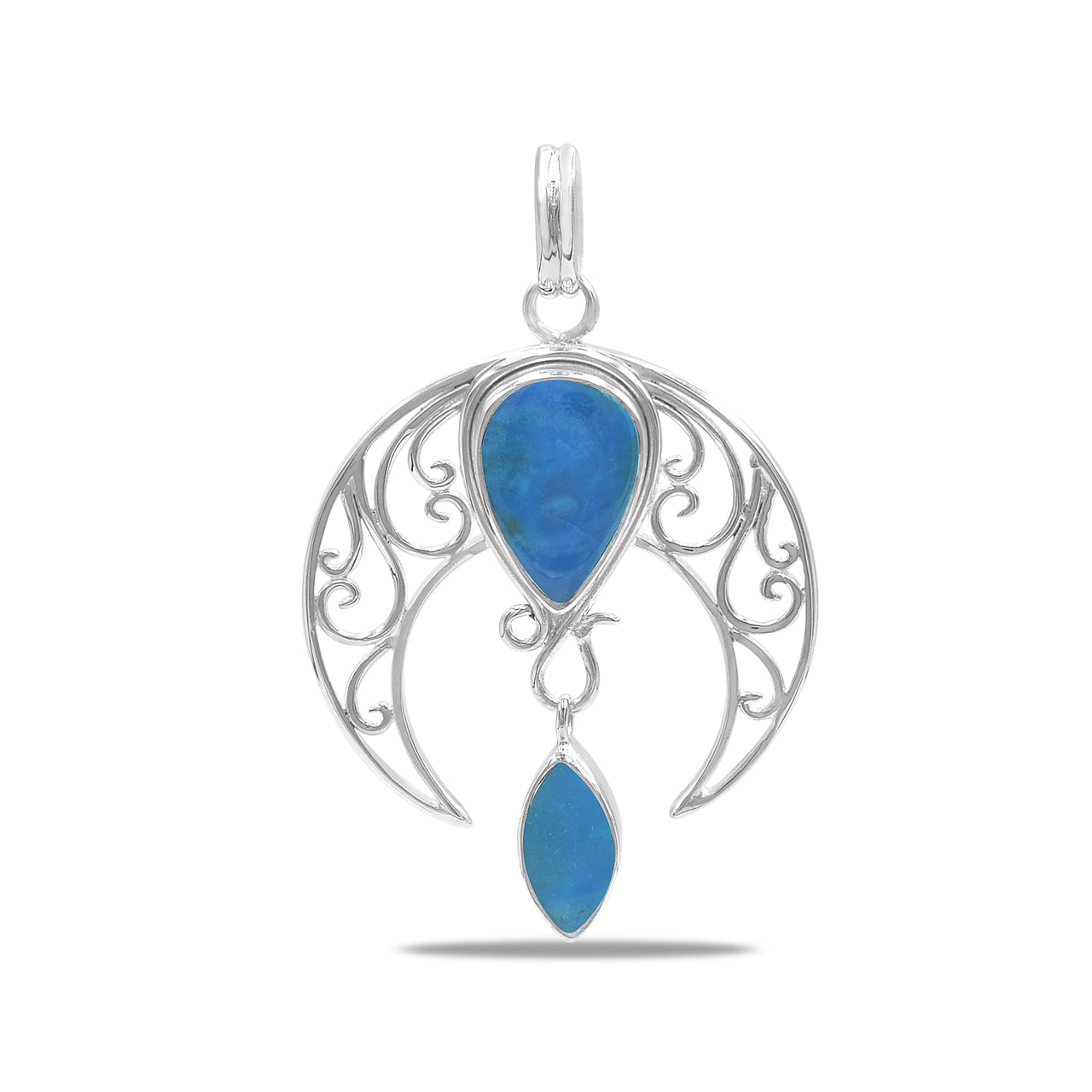 Starborn Celestial Pendant and Earring Set in Sterling Silver